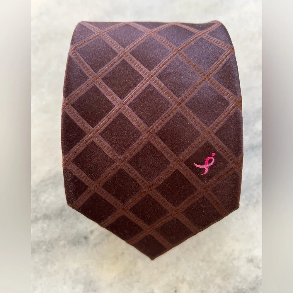 Knots for Hope Susan G. Komen For The Cure Breast Cancer Aware 100% Silk Necktie